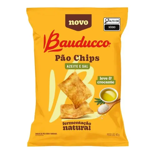BAUDUCCO PAO CHIPS ACEITE E SAL 90G