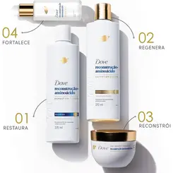 CONDICIONADOR DOVE RECONSTRUÇÃO + AMINOÁCIDO 370ML