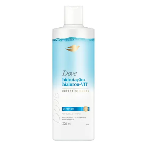 SHAMPOO DOVE HIDRATAÇÃO + HIALURON-VIT 370ML