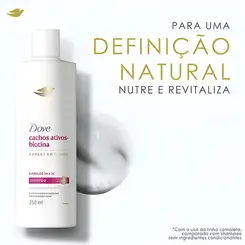 KIT DOVE CACHOS ATIVOS + BIOTINA SHAMPOO 350ML + CONDICIONADOR 175ML
