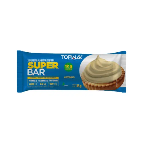 BARRA DE PROTEINA TOPWAY LEITINHO 12G DE PROTEINA 45G