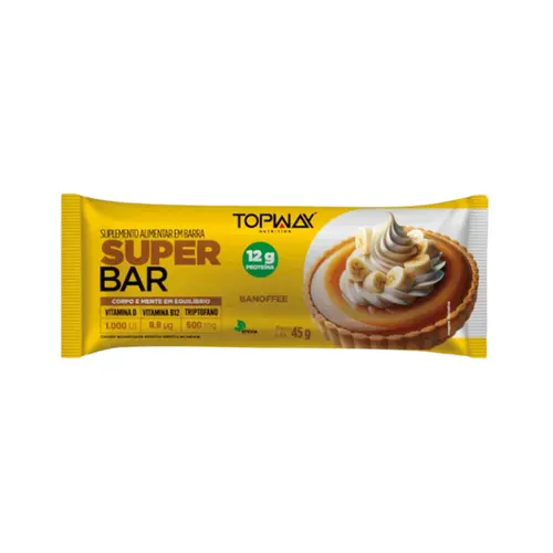 BARRA DE PROTEINA TOPWAY BANOFFEE 12G DE PROTEINA 45G