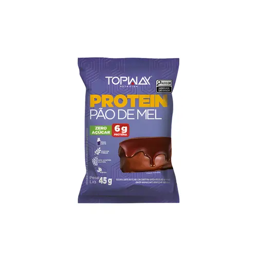 PAO DE MEL TOPWAY 6G DE PROTEINA 40G