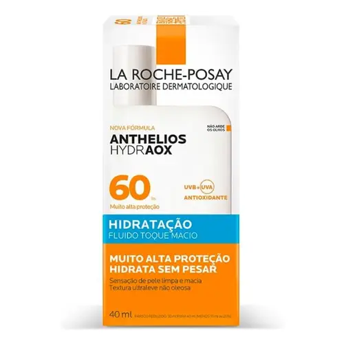 PROTETOR SOLAR FACIAL LA ROCHE POSAY ANTHELIOS HYDRAOX FPS60 - SEM COR 40ML