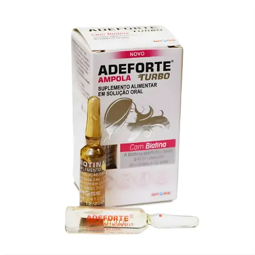 ADEFORTE TURBO AMPOLA COM 3ML + BIOTINA 3ML