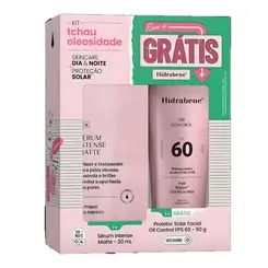 KIT HIDRABENE SERUM INTENSE MATTE 30ML + OIL CONTROL FPS60 COM 50G