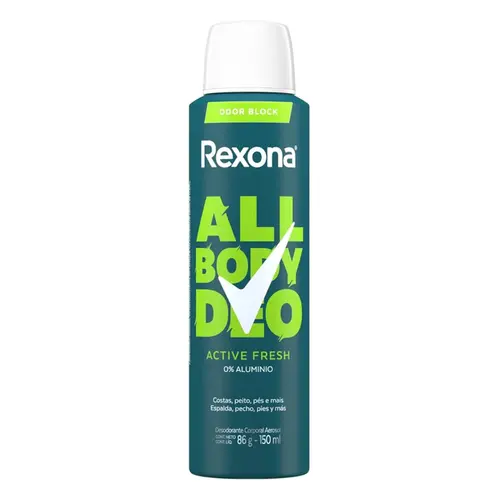 DESODORANTE CORPORAL AEROSOL REXONA ALL BODY ACTIVE FRES 150ML