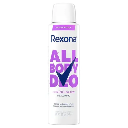 DESODORANTE CORPORAL AEROSOL REXONA ALL BODY SPRING 150ML