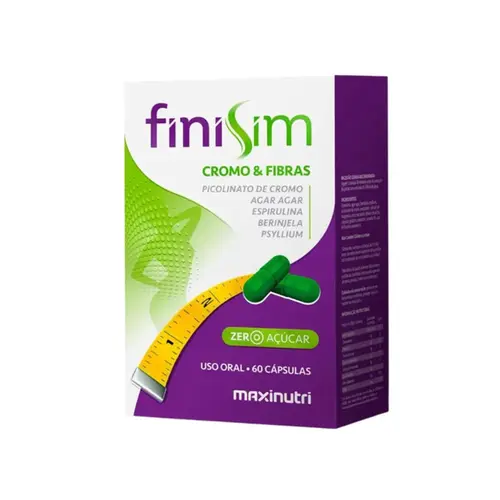 SUPLEMENTO FINISIM CROMO E FIBRAS COM 60 CAPSULAS