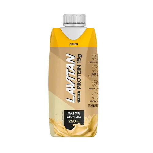 LAVITAN WHEY PROTEIN 15G - BEBIDA PROTEICA SABOR BAUNILHA 250ML