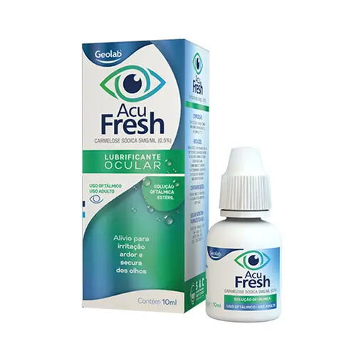 ACU FRESH LUBRIFICANTE OCULAR SOLUÇÃO OFTÁLMICA 5MG/ML 10ML