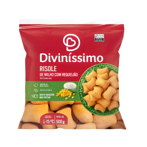 RISOLE DE MILHO COM REQUEIJAO DIVINISSIMO 500G