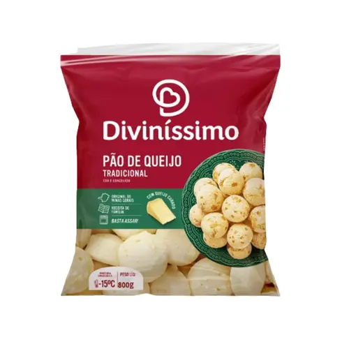 PAO DE QUEIJO DIVINISSIMO TRADICIONAL 800G