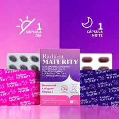 SUPLEMENTO RADIANT MATURITY 30 MANHÃ + 30 CAPSULAS NOITE