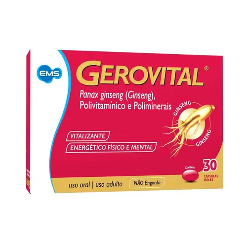 POLIVITAMÍNICO GEROVITAL COM 30 COMPRIMIDOS