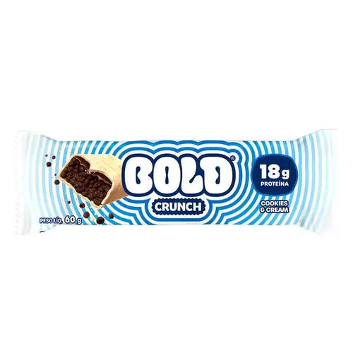 BARRA DE PROTEINA BOLD CRUNCH COOKIES CREAM 60G
