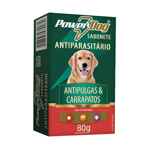 SABONETE POWERDOG  ANTIPARASITARIO - PULGAS E CARRAPATOS 80G