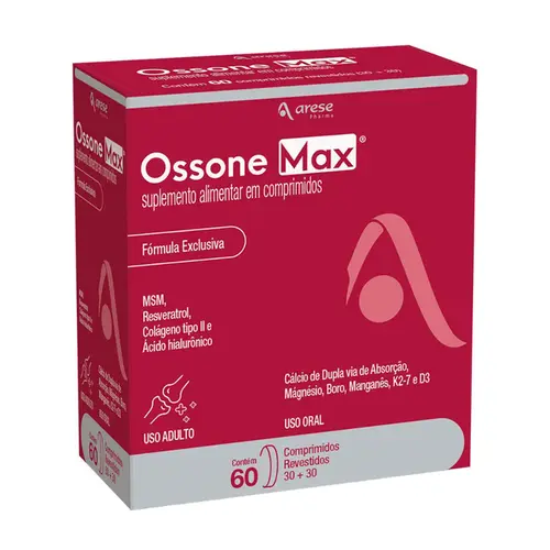 SUPLEMENTO OSSONE MAX COM 60 COMPRIMIDOS