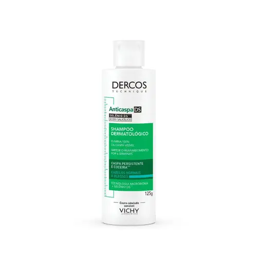 SHAMPOO DERCOS ANTICASPA DS - CABELOS NORMAIS E OLEOSOS 125G