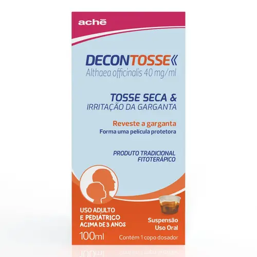 DECONTOSSE XAROPE - TOSSE SECA IRRITAÇÃO DE GARGANTA 100ML