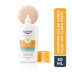 PROTETOR SOLAR EUCERIN HYDRO FLUID FPS70 COR CLARA 50ML
