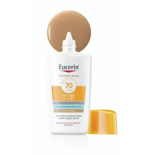 PROTETOR SOLAR EUCERIN HYDRO FLUID MEDIA FPS70 50ML