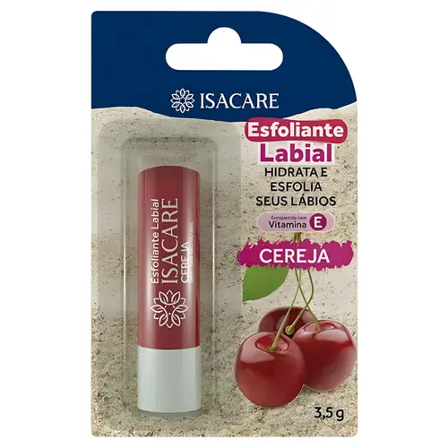 ESFOLIANTE LABIAL ISACARE CEREJA 3,5G