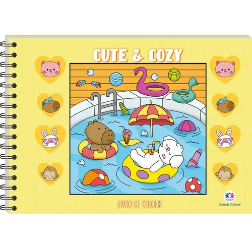 LIVRO DE COLORIR CUTE & COZY YELLOW