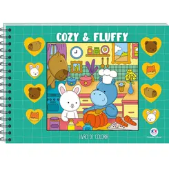LIVRO DE COLORIR COZY & FLUFFY GREEN