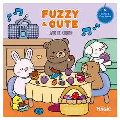 LIVRO DE COLORIR FUZZY & CUTE