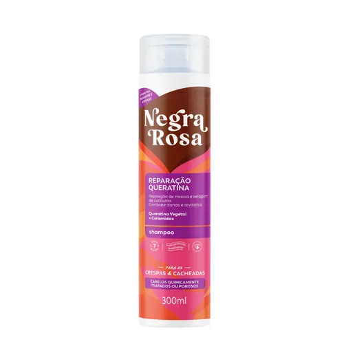 SHAMPOO NEGRA ROSA REPARAÇÃO QUERATINA 300ML