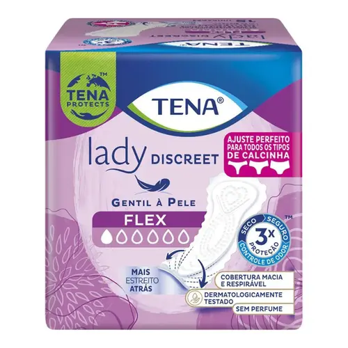 PROTETOR DIÁRIO TENA LADY DISCREET FLEX 15 UNIDADES