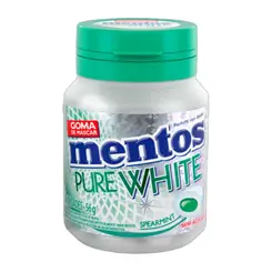 MENTOS PURE WHITE SPEARMINT 56G