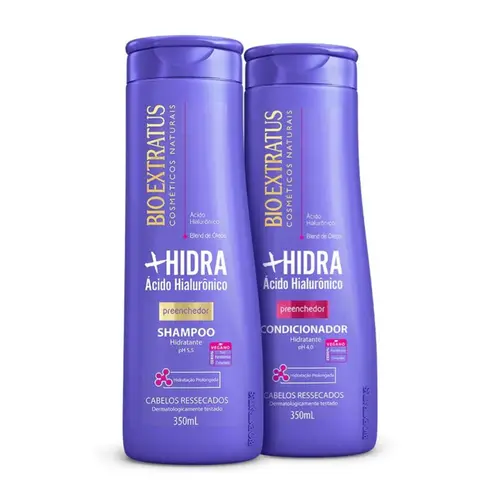 KIT BIO EXTRATUS HIDRA PREENCHEDOR SHAMPOO 350ML + CONDICIONADOR 200ML