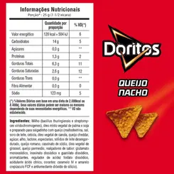 SALGADINHO DORITOS QUEIJO NACHO 210G