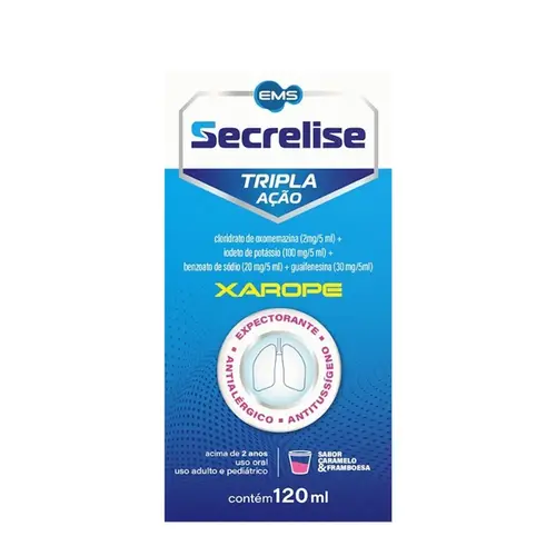 SECRELISE TRIPLA AÇAO XAROPE - TOSSE SECA 120ML