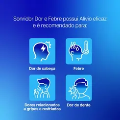 SONRIDOR DOR E FEBRE COM 10 COMPRIMIDOS