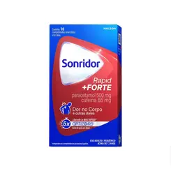 SONRIDOR RAPID + FORTE COM 4 COMPRIMIDOS