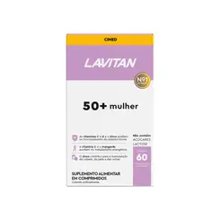 LAVITAN POLIVITAMÍNICO  50 + MULHER COM 60 COMPRIMIDOS