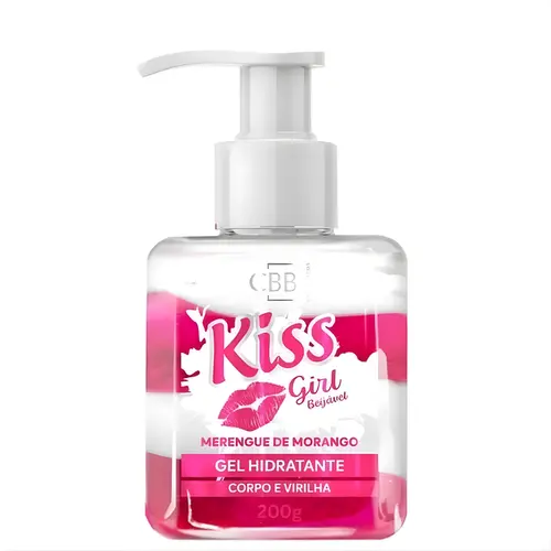 GEL HIDRATANTE KISS GIRL MERENGUE DE MORANGO 200G