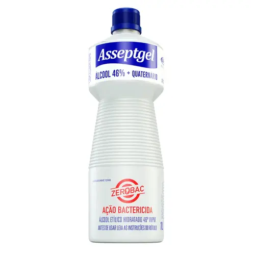ASSEPTGEL ALCOOL 46% ZEROBAC 1L