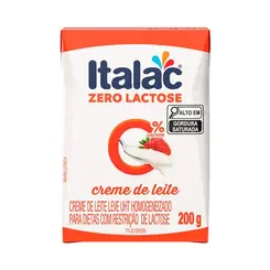 CREME DE LEITE ITALAC ZERO LACTOSE 200G