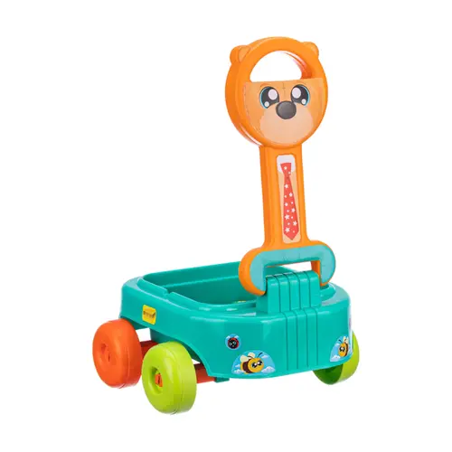 BRINQUEDO CARRINHO DE PUXAR URSO COM BLOCOS