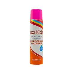 ISAKIDS TINTA COLORIDA EM SPRAY PARA CABELO ROSA 125ML