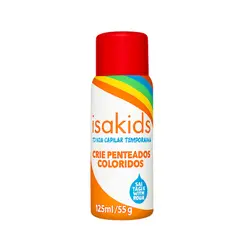 ISAKIDS TINTA COLORIDA EM SPRAY PARA CABELO VERMELHO 125ML