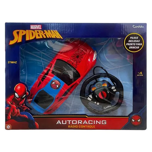 BRINQUEDO CARRINHO DE CONTROLE REMOTO SPIDER MAN