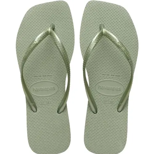 CHINELO HAVAIANAS SLIM SQUARE VERDE TAMANHO 33/34