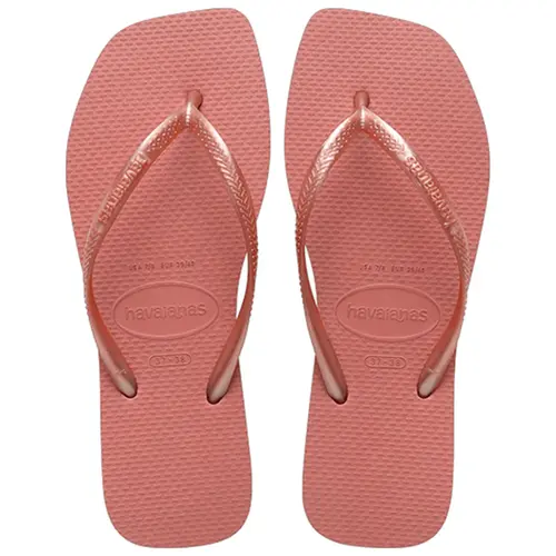 CHINELO HAVAIANAS SLIM SQUARE ROSA CANYO TAMANHO 37/38