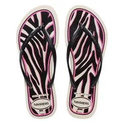 CHINELO HAVAIANAS ANIMAL BEGE ZEBRA TAMANHO 37/38