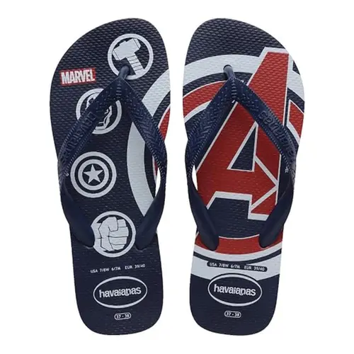 CHINELA HAVAIANAS MARVEL LOGOMANIA TAMANHO 35